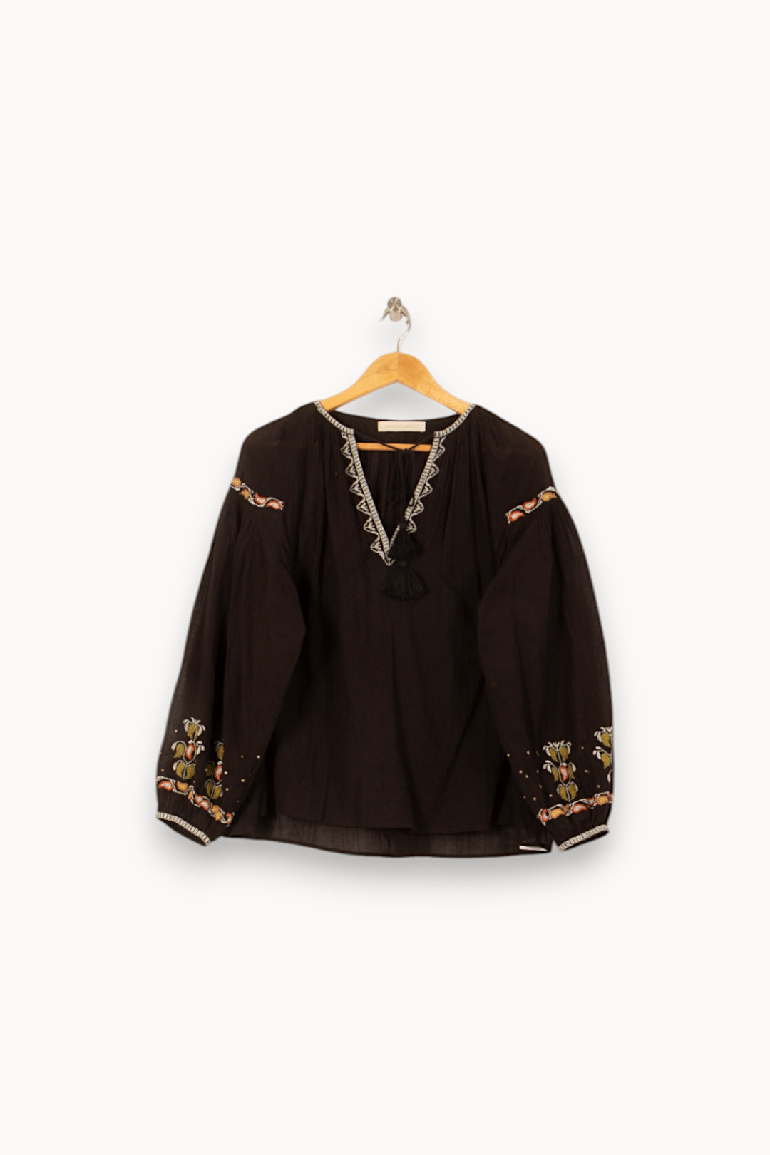 Blouse Noire - Taille M/38 de la marque Vanessa Bruno | PARAD58162 - Vendu par Paradigme - Image 2