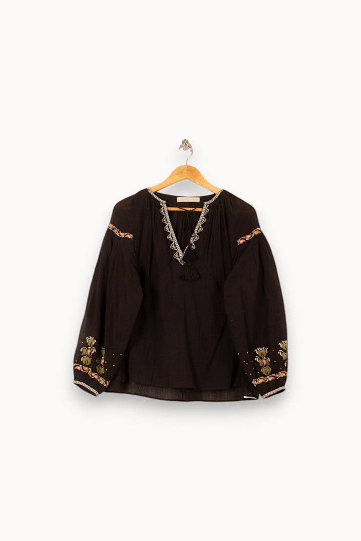 Blouse Noire - Taille M/38 de la marque Vanessa Bruno | PARAD58162 - Vendu par Paradigme - Image 2