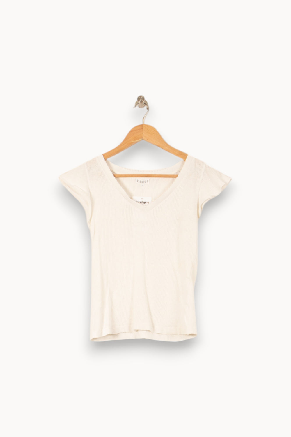 Tee-shirt Blanc - Taille S/36 de la marque Claudie Pierlot | PARAD58167 - Vendu par Paradigme - Image 2