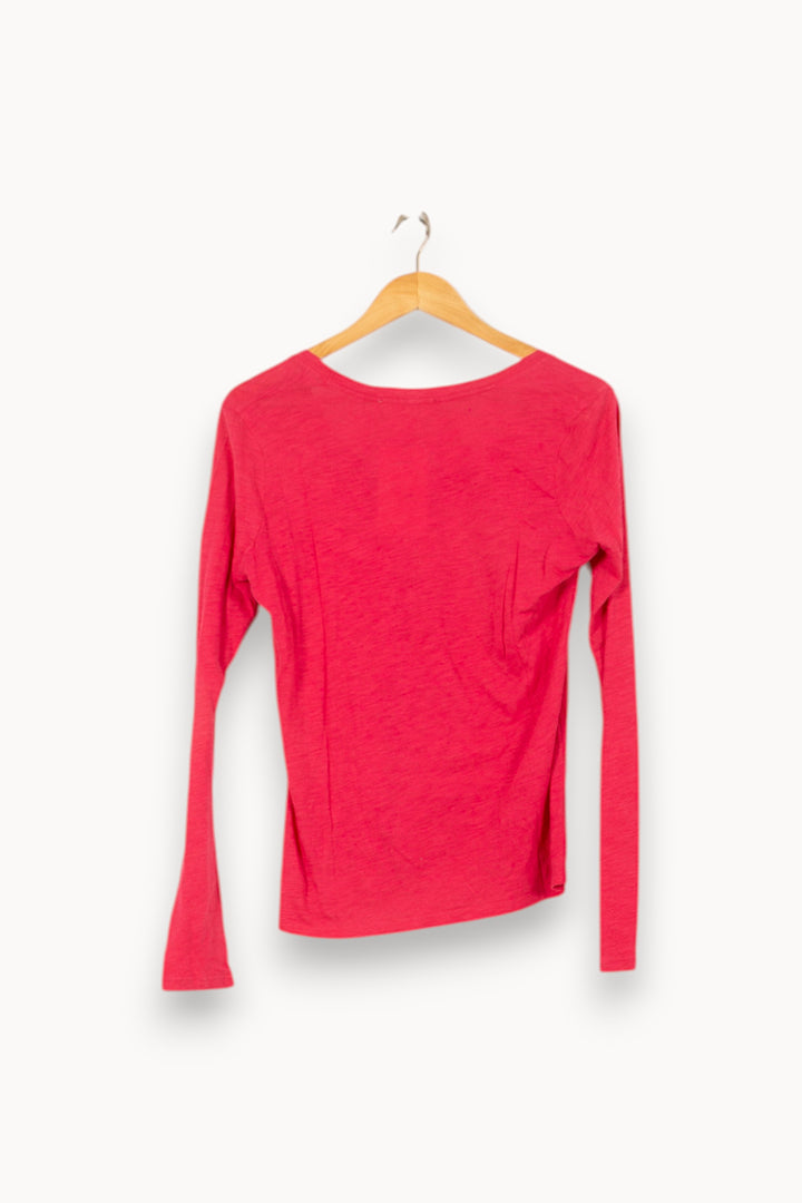 Tee-shirt manches longues rose - Taille T.U. de la marque American Vintage | PARAD58172 - Vendu par Paradigme - Image 4