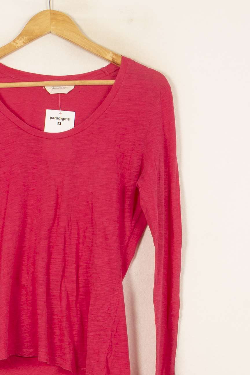 Tee-shirt manches longues rose - Taille T.U. de la marque American Vintage | PARAD58172 - Vendu par Paradigme - Image 3