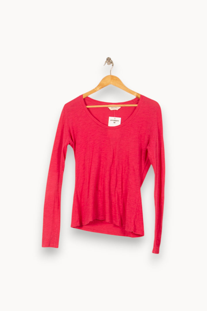 Tee-shirt manches longues rose - Taille T.U. de la marque American Vintage | PARAD58172 - Vendu par Paradigme - Image 2