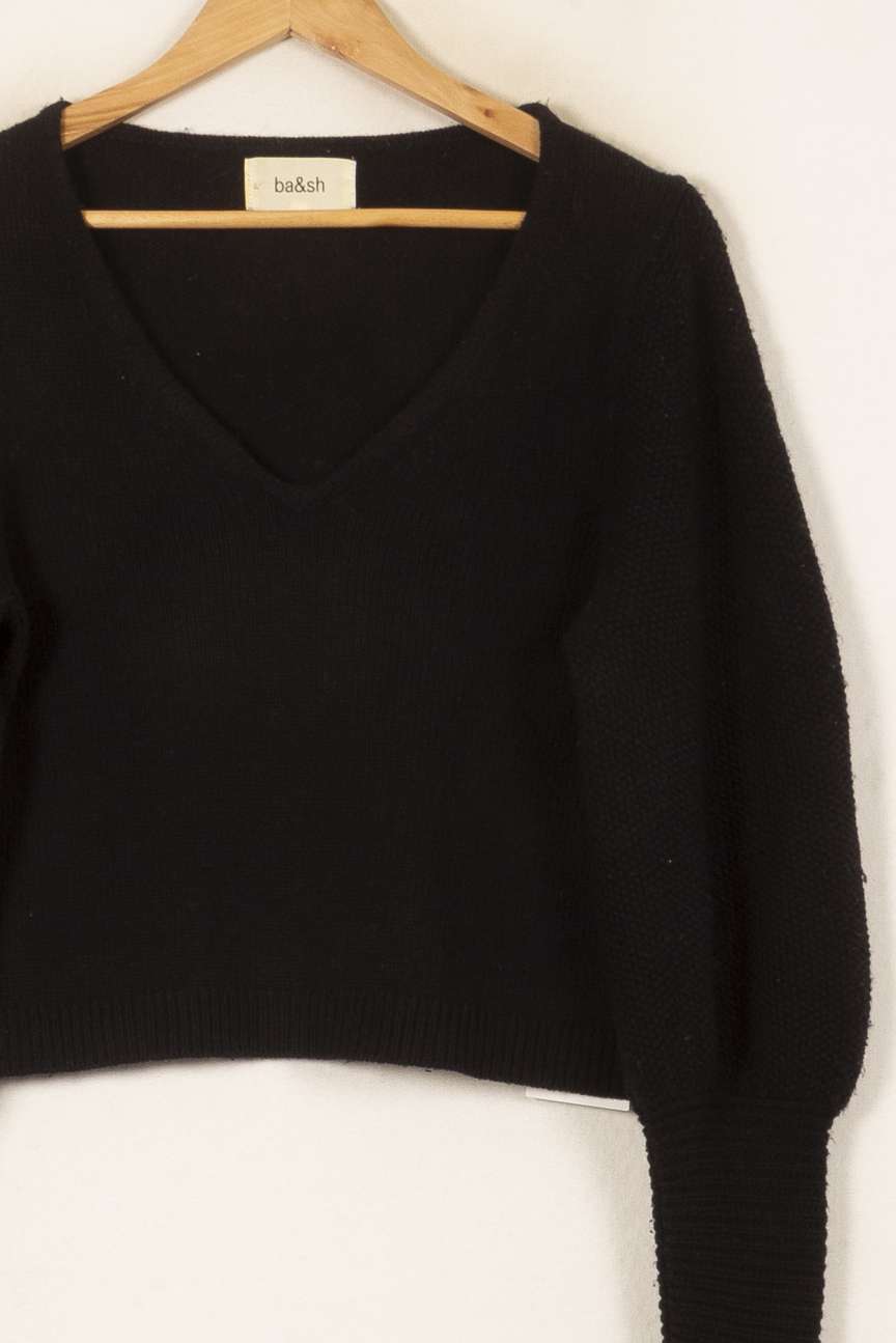 Pull Noir - Taille XS/34 de la marque ba&sh | PARAD58176 - Vendu par Paradigme - Image 3