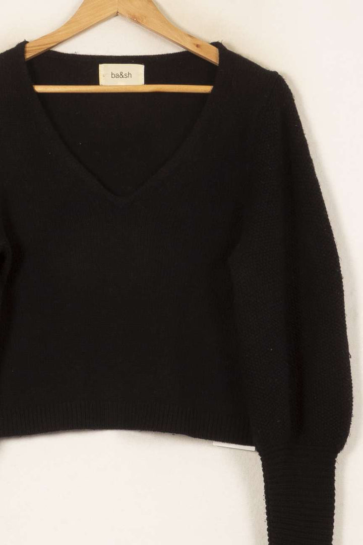 Pull Noir - Taille XS/34 de la marque ba&sh | PARAD58176 - Vendu par Paradigme - Image 3