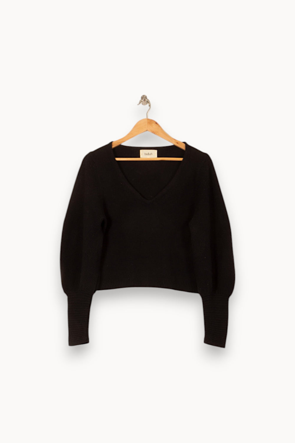 Pull Noir - Taille XS/34 de la marque ba&sh | PARAD58176 - Vendu par Paradigme - Image 2