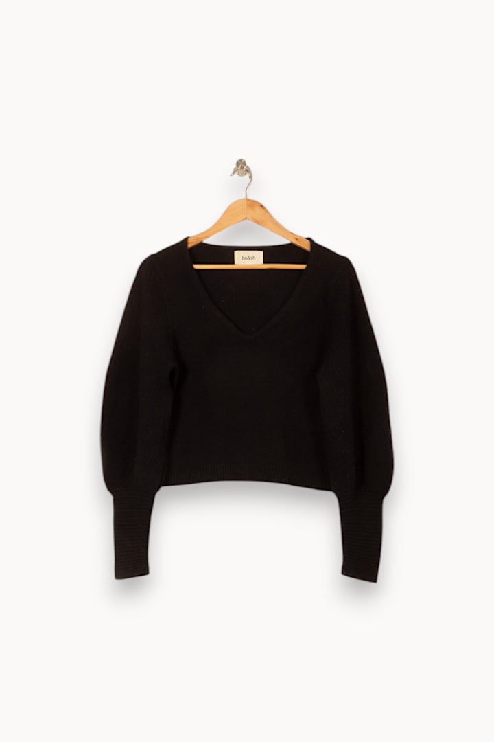 Pull Noir - Taille XS/34 de la marque ba&sh | PARAD58176 - Vendu par Paradigme - Image 2