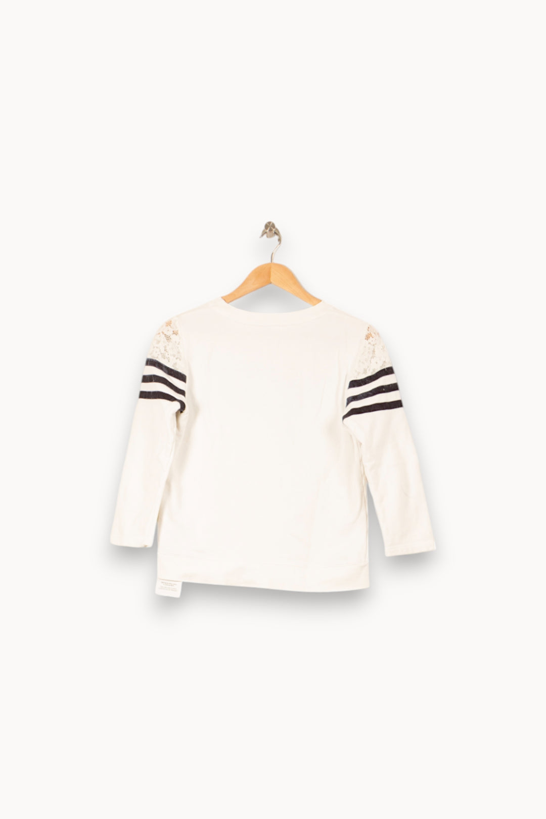 Sweatshirt Blanc et Noir - Taille S/36 de la marque Claudie Pierlot | PARAD58177 - Vendu par Paradigme - Image 4