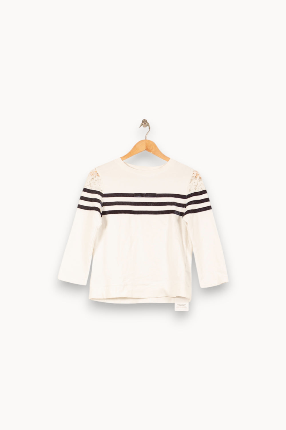 Sweatshirt Blanc et Noir - Taille S/36 de la marque Claudie Pierlot | PARAD58177 - Vendu par Paradigme - Image 2