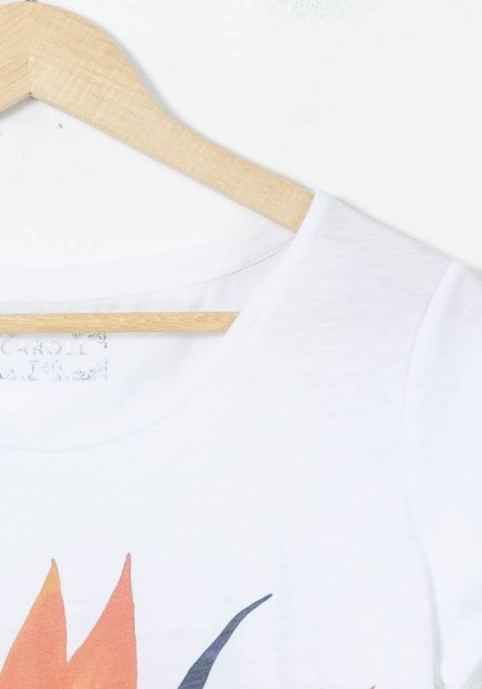 Tee-shirt Blanc - Taille XL/42 de la marque Caroll | PARAD58181 - Vendu par Paradigme - Image 3
