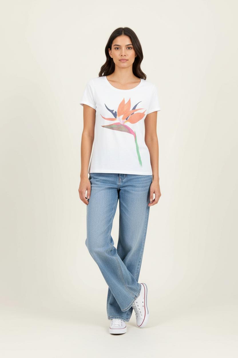 Tee-shirt Blanc - Taille XL/42 de la marque Caroll | PARAD58181 - Vendu par Paradigme - Image 1