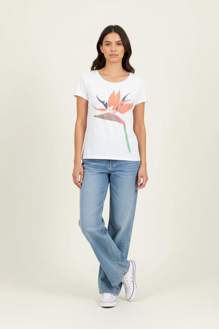 Tee-shirt Blanc - Taille XL/42 de la marque Caroll | PARAD58181 - Vendu par Paradigme - Image 1