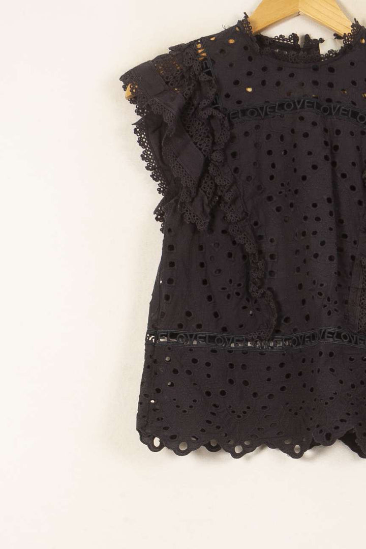 Blouse Noire - Taille XS/34 de la marque Bérénice | PARAD58183 - Vendu par Paradigme - Image 3