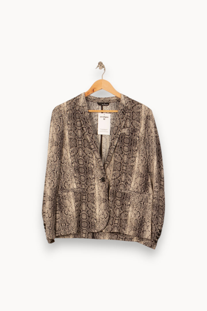 Veste Grise et Noire - Taille L/40 de la marque The Kooples | PARAD58191 - Vendu par Paradigme - Image 2