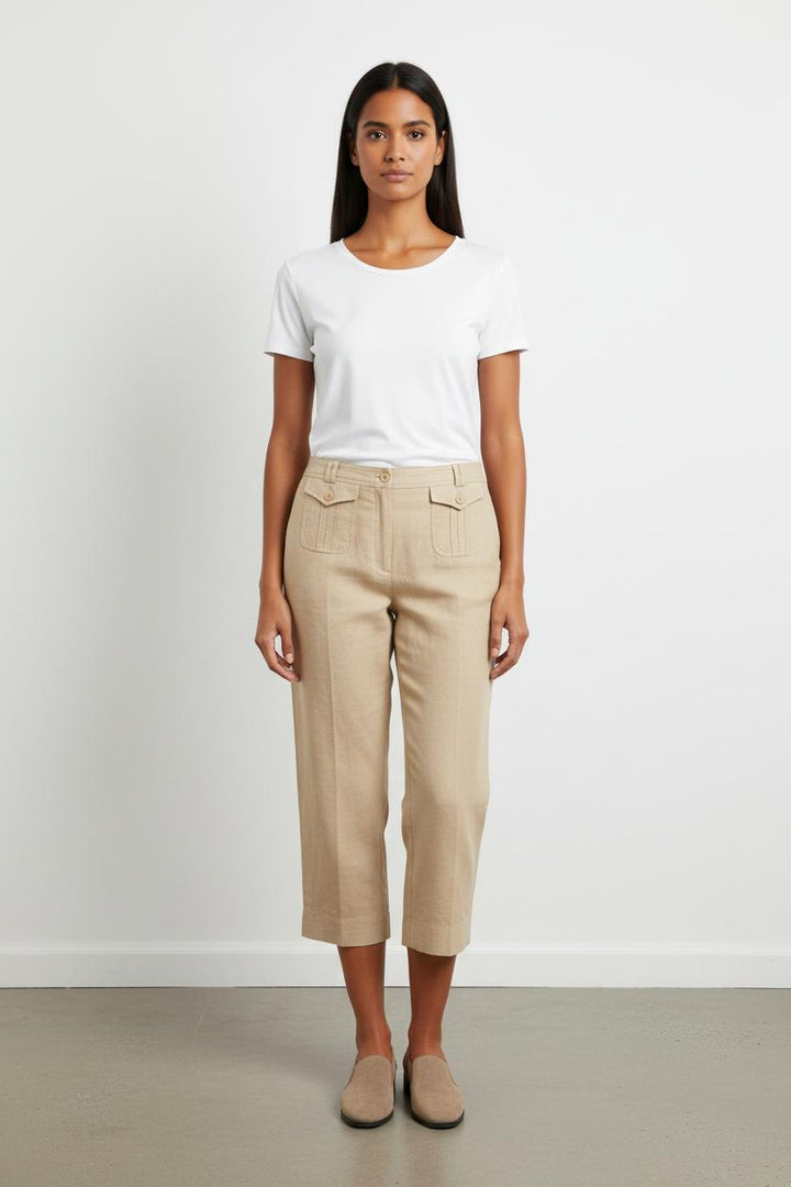 Pantalon Large Beige - Taille L/40