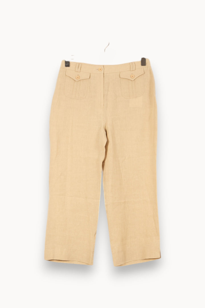 Pantalon Large Beige - Taille L/40 de la marque Maison 123 | PARAD58192 - Vendu par Paradigme - Image 2