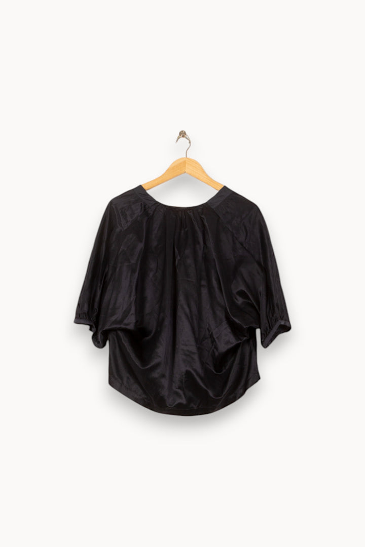 Blouse Noire - Taille S/36 de la marque Sandro | PARAD58194 - Vendu par Paradigme - Image 4