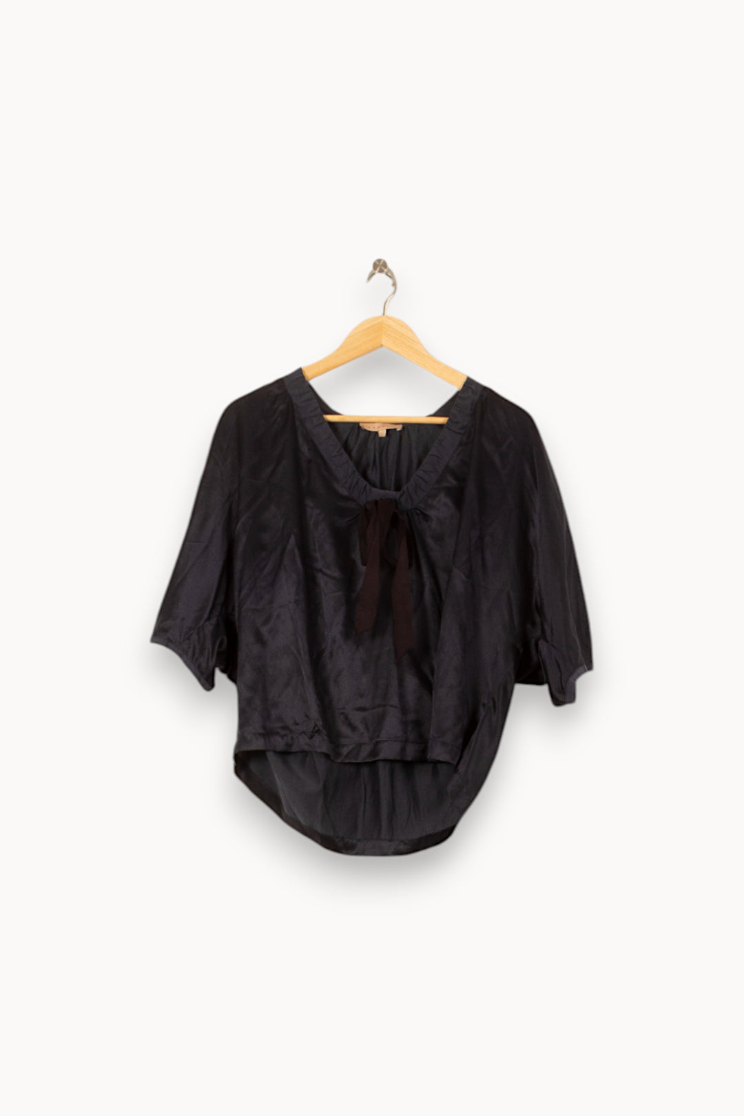 Blouse Noire - Taille S/36 de la marque Sandro | PARAD58194 - Vendu par Paradigme - Image 2