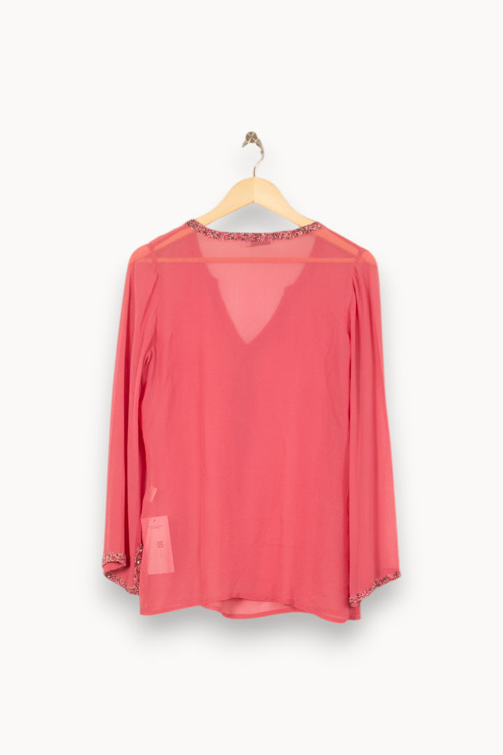 Blouse Rose - Taille L/40 de la marque Gerard Darel | PARAD58195 - Vendu par Paradigme - Image 4