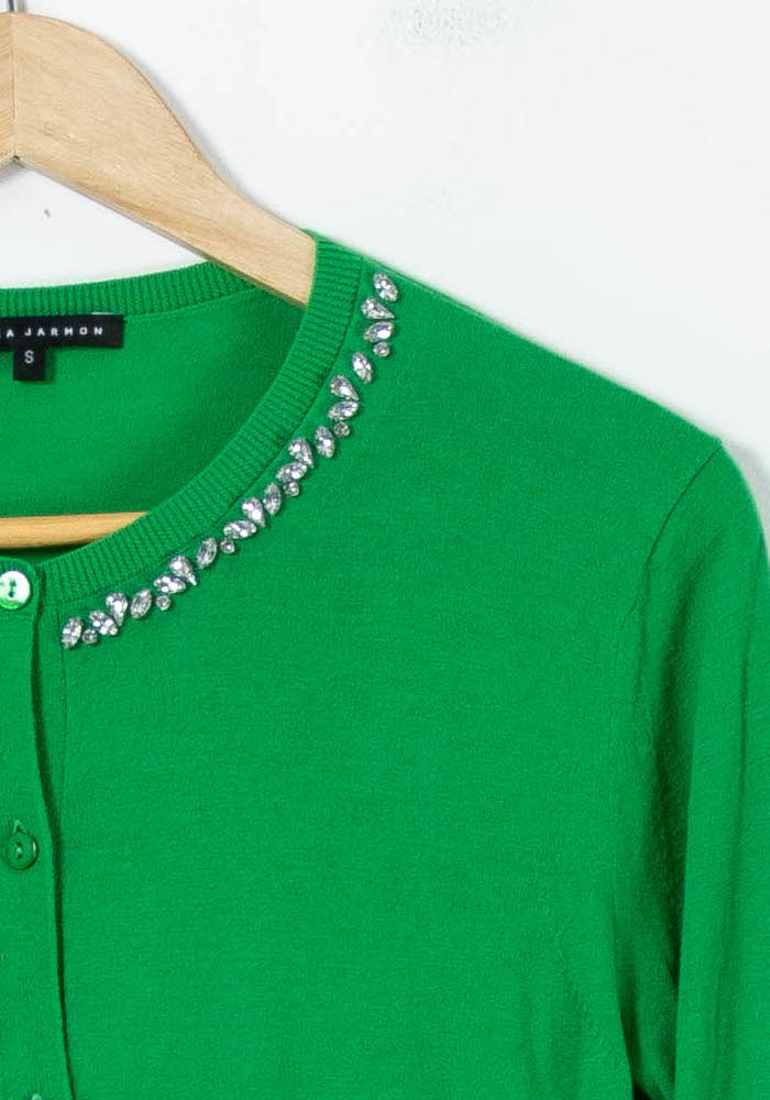 Cardigan Vert - Taille S/36 de la marque Tara Jarmon | PARAD58211 - Vendu par Paradigme - Image 3