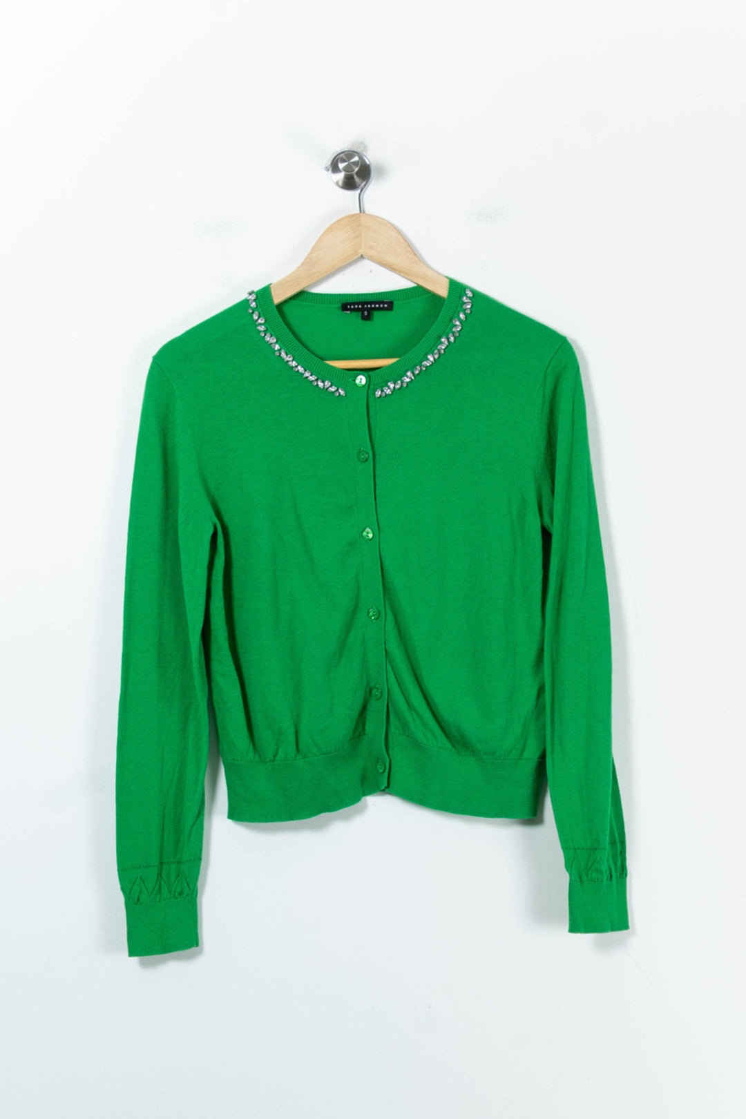 Cardigan Vert - Taille S/36 de la marque Tara Jarmon | PARAD58211 - Vendu par Paradigme - Image 2