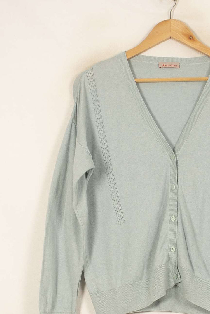 Cardigan Bleu - Taille S/36 de la marque Maison Montagut | PARAD58216 - Vendu par Paradigme - Image 3