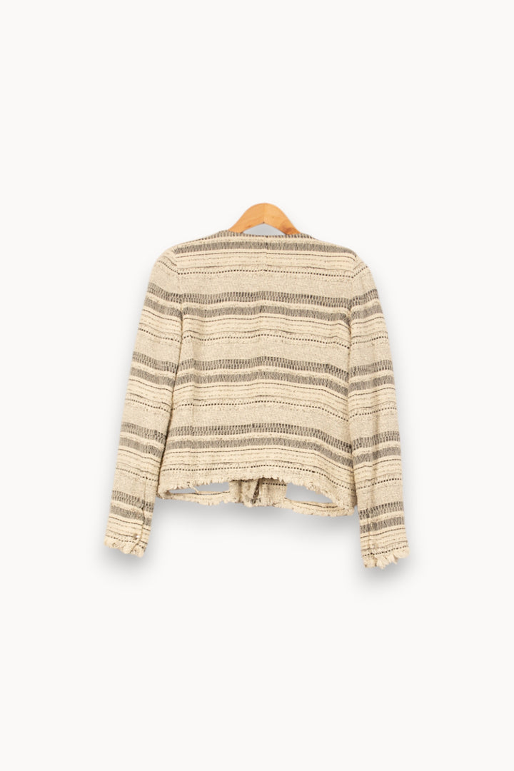 Veste Écrue et Noire - Taille M/38 de la marque IRO | PARAD58223 - Vendu par Paradigme - Image 4