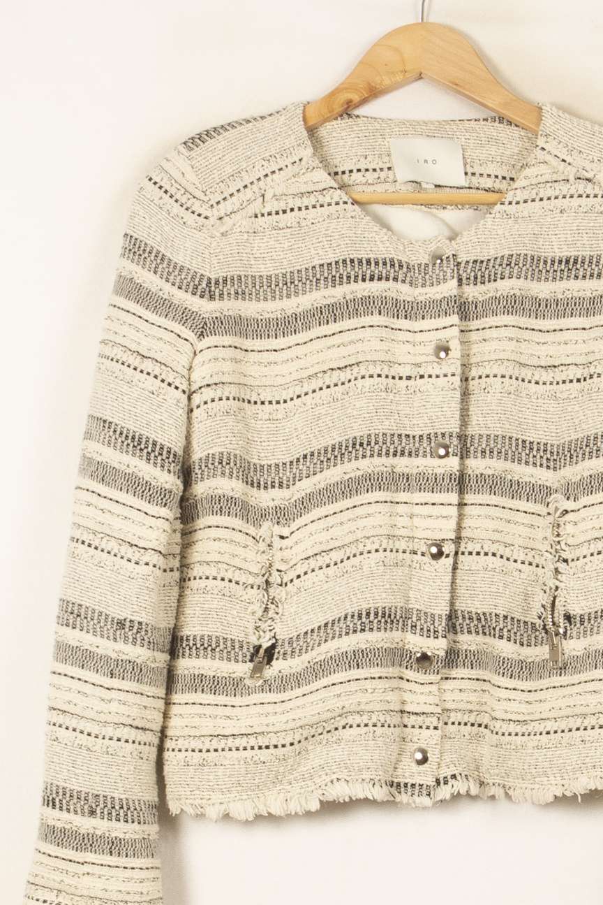 Veste Écrue et Noire - Taille M/38 de la marque IRO | PARAD58223 - Vendu par Paradigme - Image 3