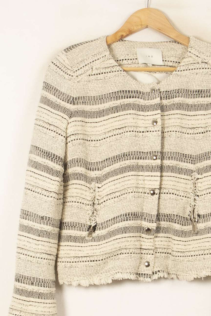 Veste Écrue et Noire - Taille M/38 de la marque IRO | PARAD58223 - Vendu par Paradigme - Image 3