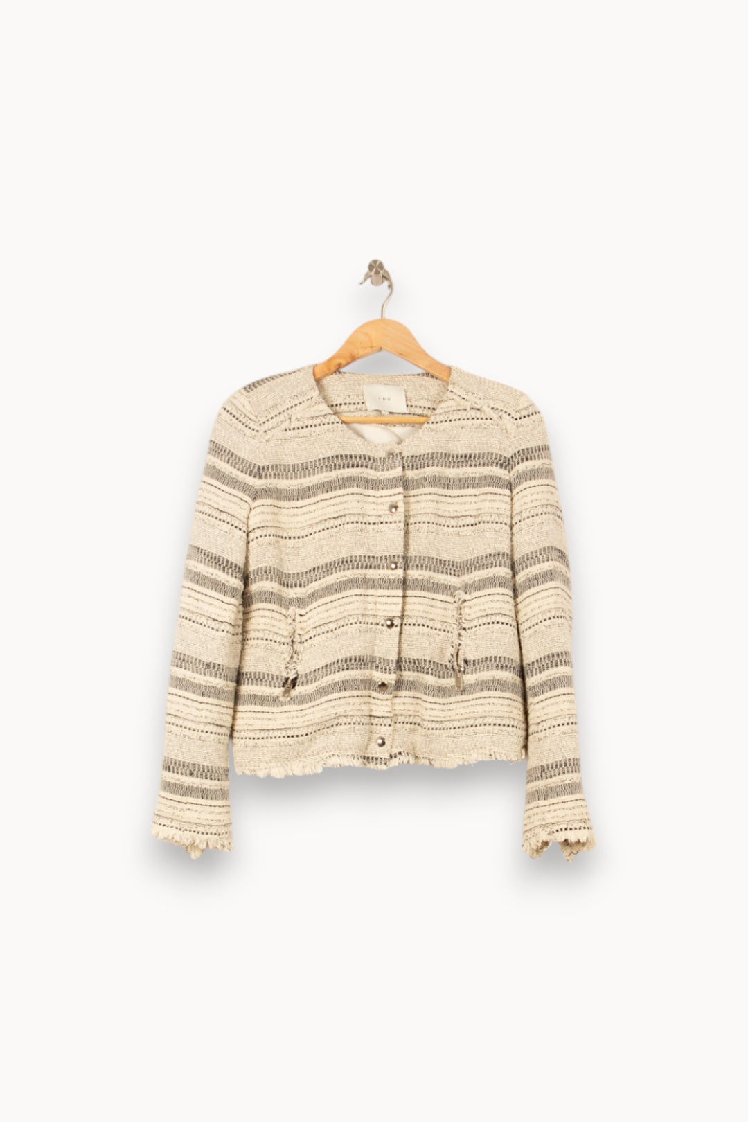 Veste Écrue et Noire - Taille M/38 de la marque IRO | PARAD58223 - Vendu par Paradigme - Image 2