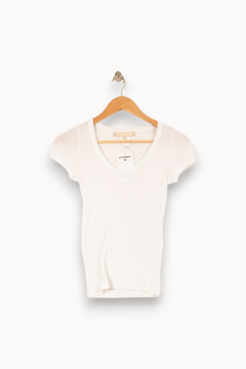 Tee-shirt Blanc - Taille S/36 de la marque Vanessa Bruno | PARAD58225 - Vendu par Paradigme - Image 2