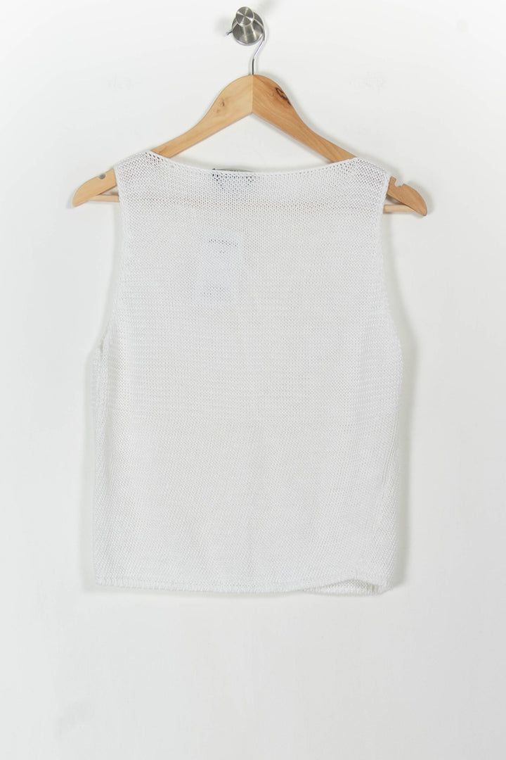 Débardeur Blanc - Taille L/40 de la marque Weekend Max Mara | PARAD58228 - Vendu par Paradigme - Image 4