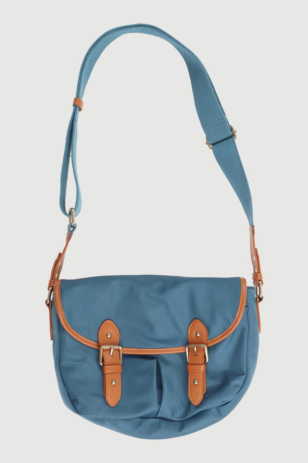 Sac Bandoulière Bleu et Camel - Taille T.U. de la marque Petite Mendigote | PARAD58230 - Vendu par Paradigme - Image 2