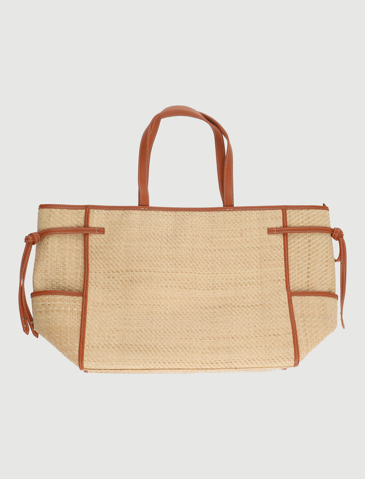 Cabas Beige et Marron - Taille T.U. de la marque Petite Mendigote | PARAD58231 - Vendu par Paradigme - Image 2