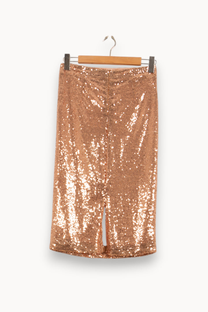 Jupe Sequin Or - Taille S/36 de la marque Garance Paris | PARAD58245 - Vendu par Paradigme - Image 4