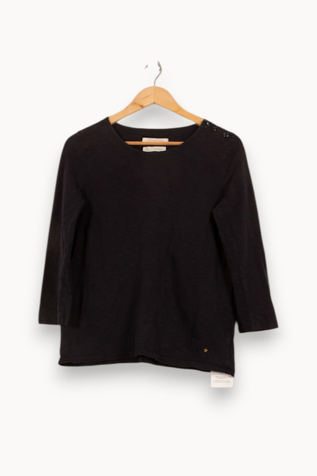 Tee-shirt Noir - Taille S/36 de la marque Des petits hauts | PARAD58246 - Vendu par Paradigme - Image 2