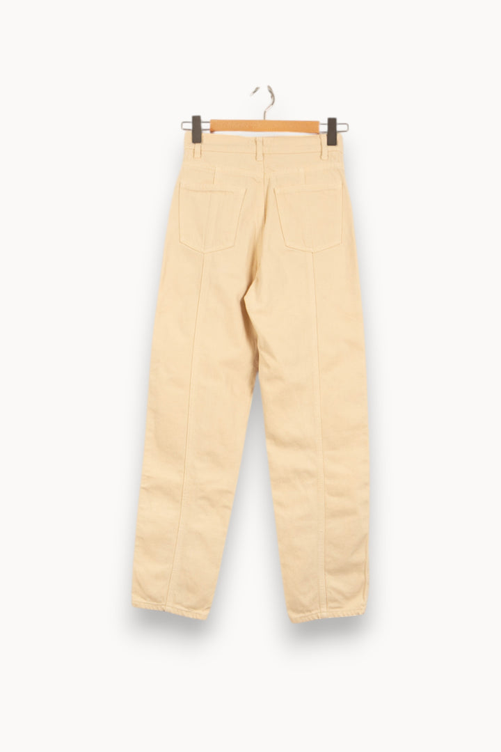 Pantalon Écru - Taille XS/34 de la marque Sandro | PARAD58247 - Vendu par Paradigme - Image 4
