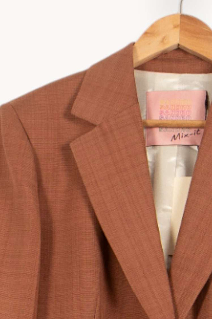 Blazer Marron - Taille XS/34 de la marque Sandro | PARAD58250 - Vendu par Paradigme - Image 3
