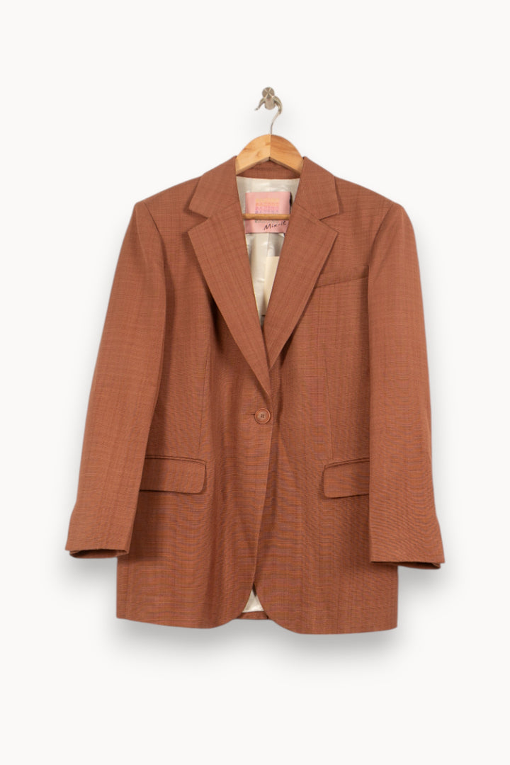 Blazer Marron - Taille XS/34 de la marque Sandro | PARAD58250 - Vendu par Paradigme - Image 2