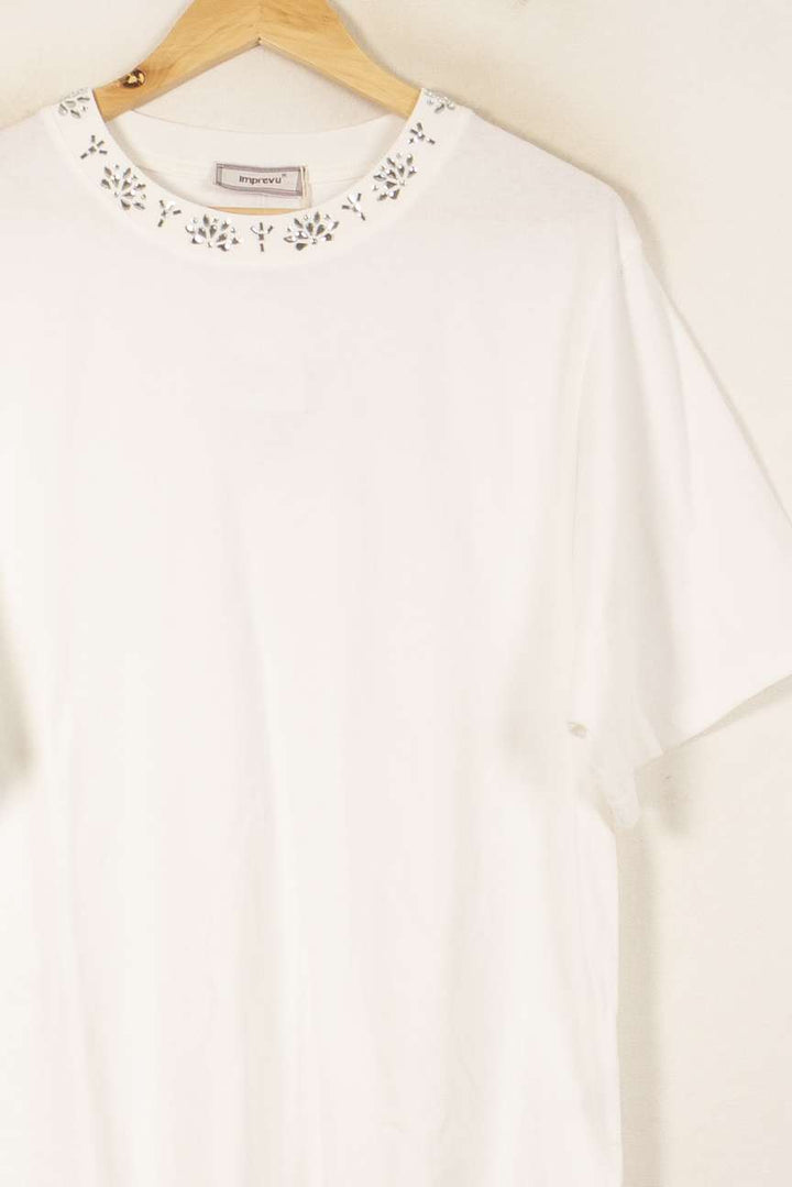 Tee-shirt Blanc - Taille XL/42 de la marque Imprevu | PARAD58255 - Vendu par Paradigme - Image 3