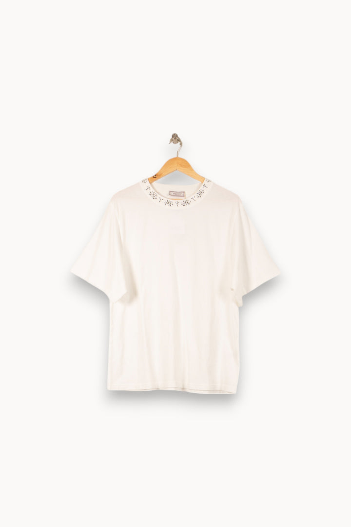 Tee-shirt Blanc - Taille XL/42 de la marque Imprevu | PARAD58255 - Vendu par Paradigme - Image 2