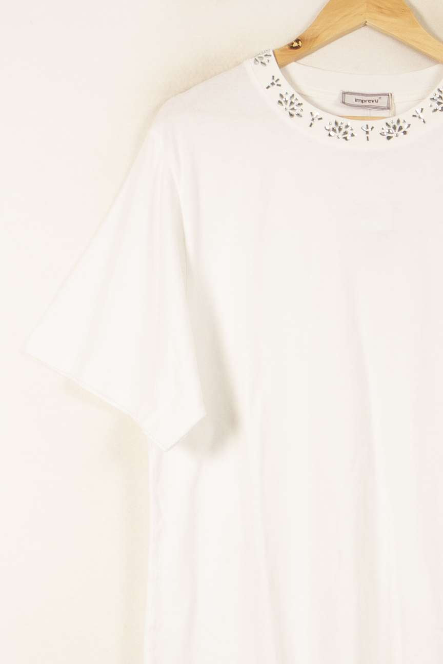 T-shirt Blanc - Taille L/40 de la marque Imprevu | PARAD58256 - Vendu par Paradigme - Image 3