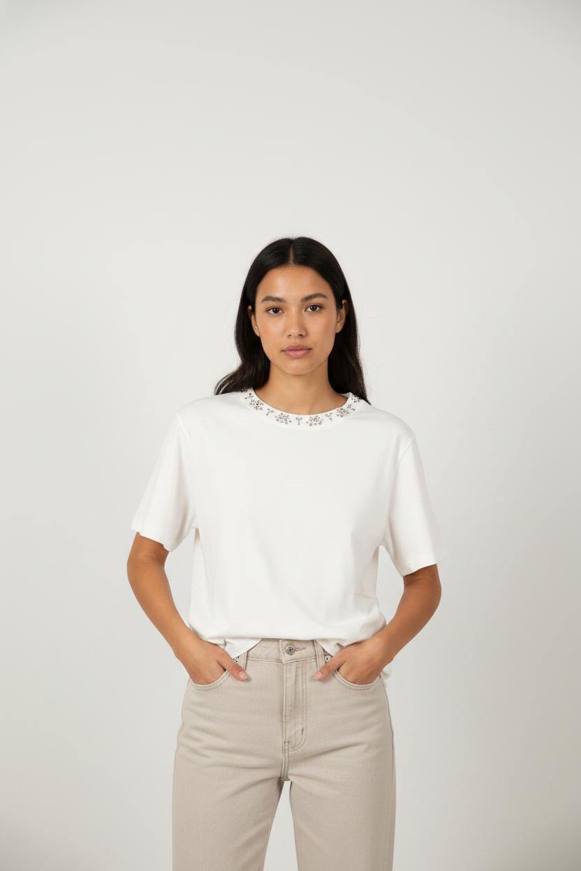 T-shirt Blanc - Taille L/40