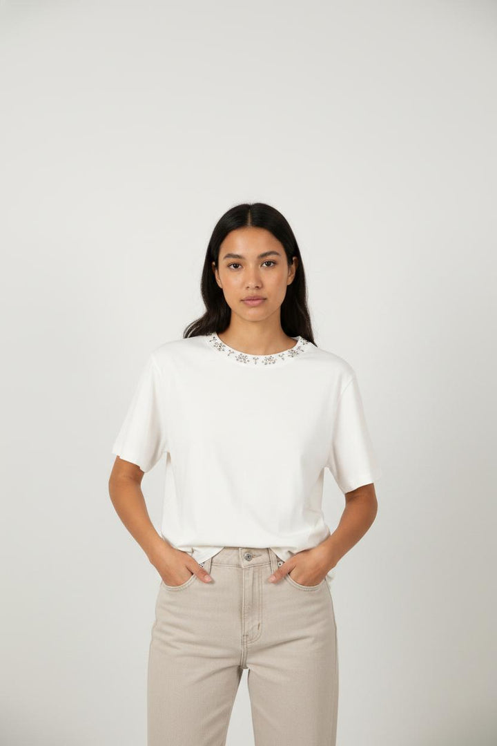 T-shirt Blanc - Taille L/40