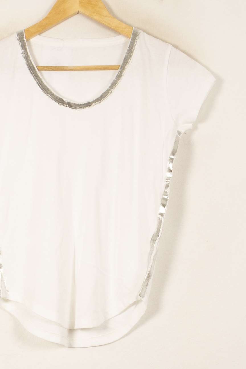 Tee-shirt Blanc - Taille XS/34 de la marque Imprevu | PARAD58257 - Vendu par Paradigme - Image 3