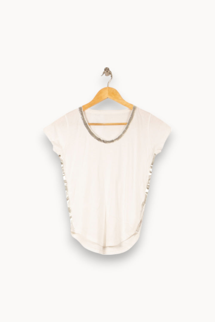 Tee-shirt Blanc - Taille XS/34 de la marque Imprevu | PARAD58257 - Vendu par Paradigme - Image 2