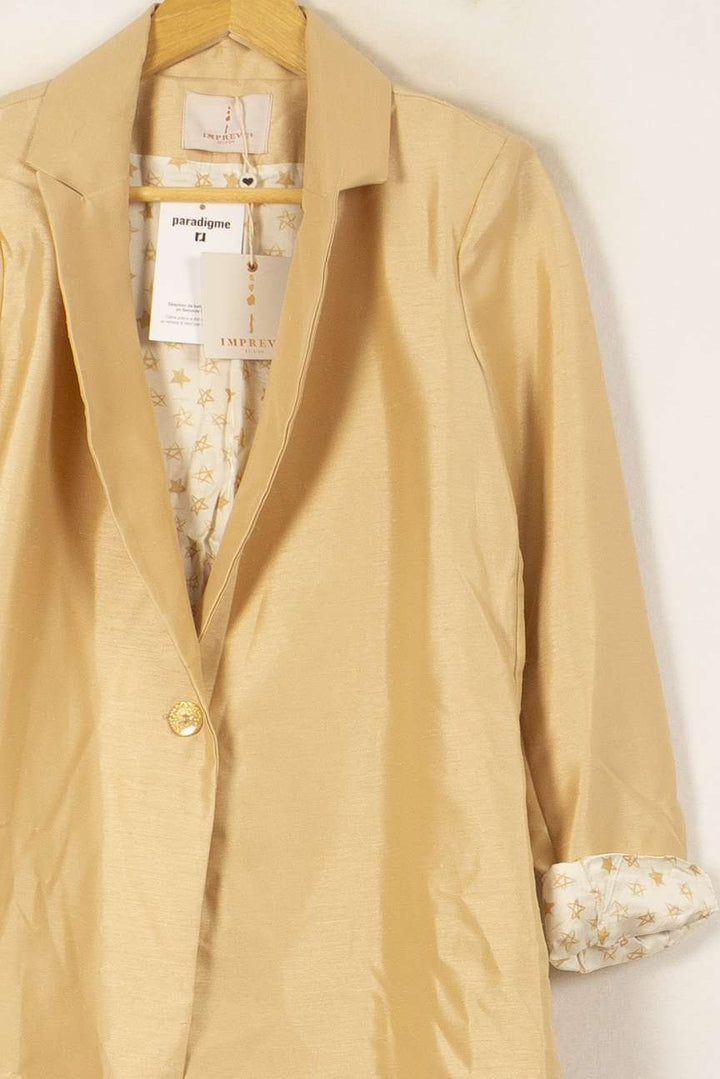 Blazer Doré - Taille XS/34 de la marque Imprevu | PARAD58260 - Vendu par Paradigme - Image 3