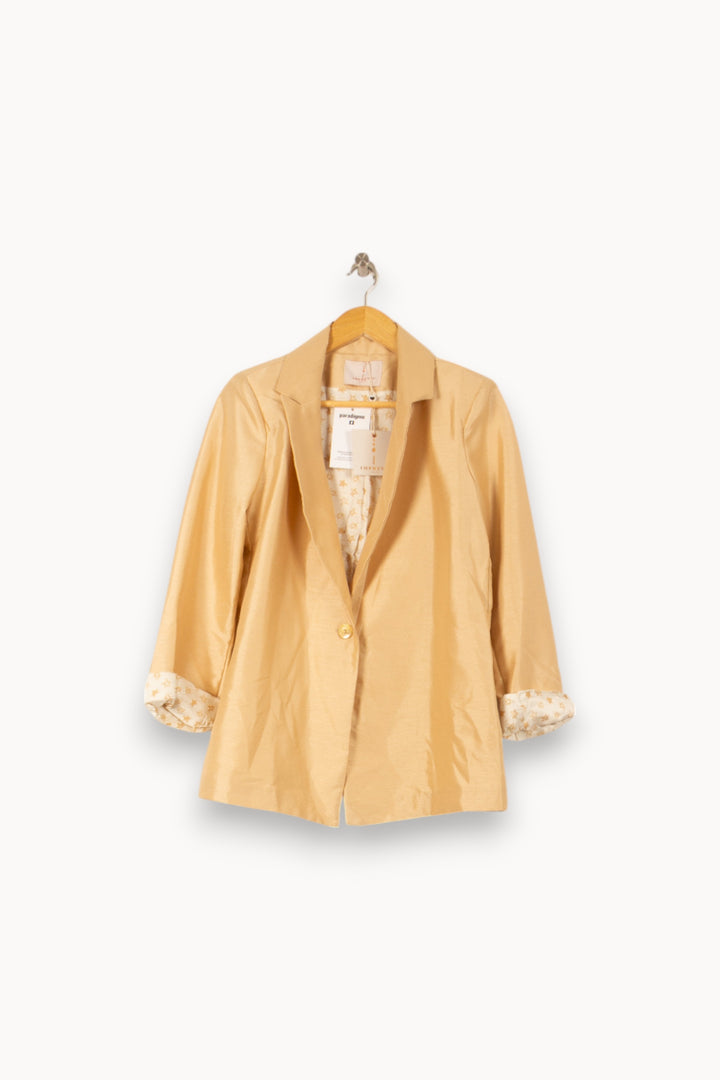 Blazer Doré - Taille XS/34 de la marque Imprevu | PARAD58260 - Vendu par Paradigme - Image 2