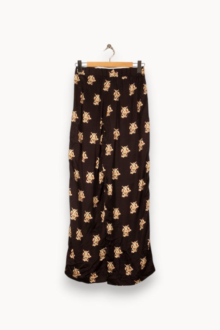 Pantalon Large Noir et Beige - Taille XS/34 de la marque Imprevu | PARAD58264 - Vendu par Paradigme - Image 4
