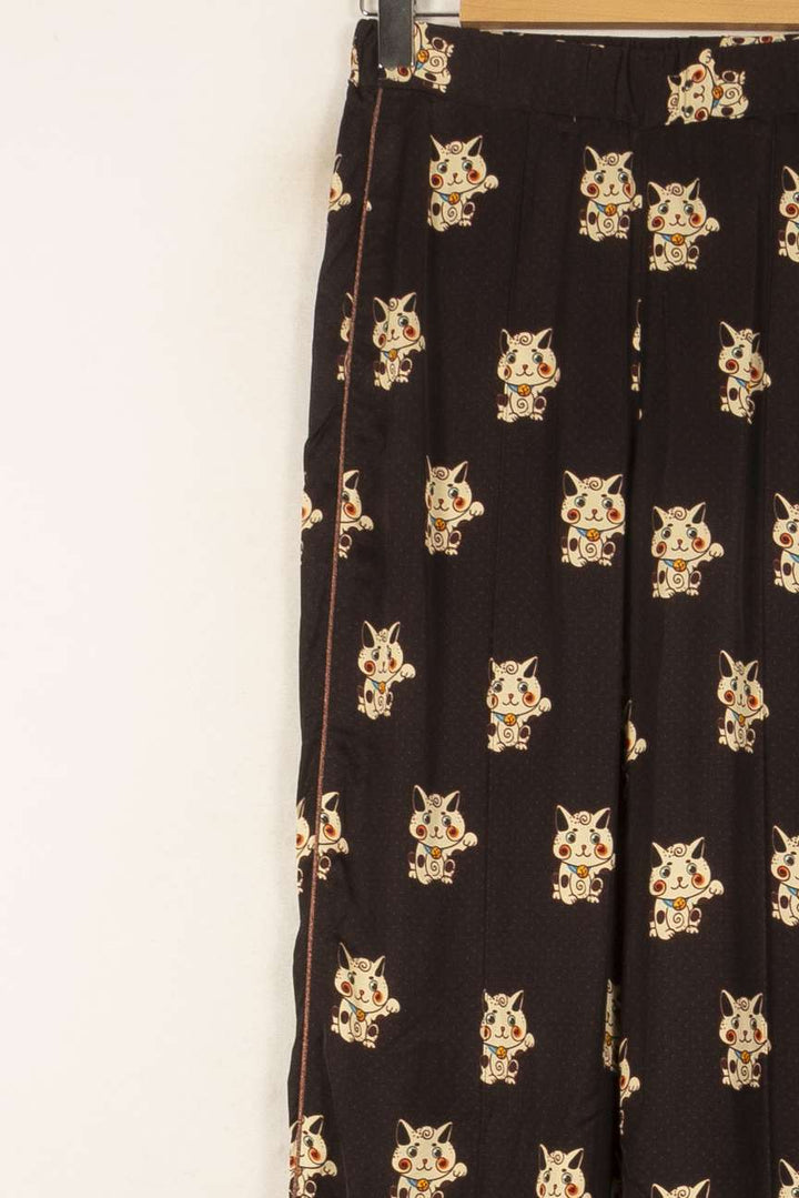 Pantalon Large Noir et Beige - Taille XS/34 de la marque Imprevu | PARAD58264 - Vendu par Paradigme - Image 3