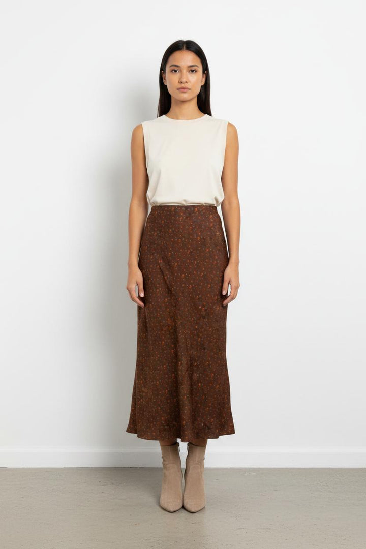 Jupe Longue Marron - Taille XS/34